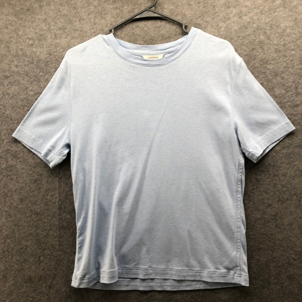 Banana Republic‎ Luxe Touch T-Shirt Mens Small Light Blue Short Sleeve Crewneck